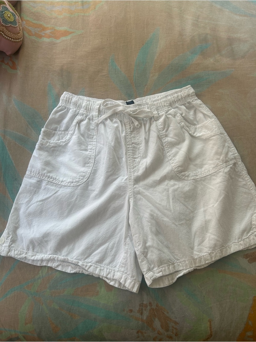 Karen Scott • 100% Cotton White Summer Shorts